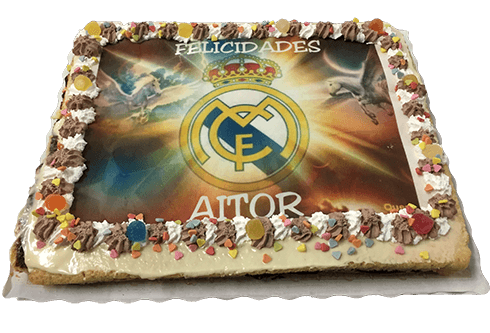 Tarta personalizada del Real Madrid